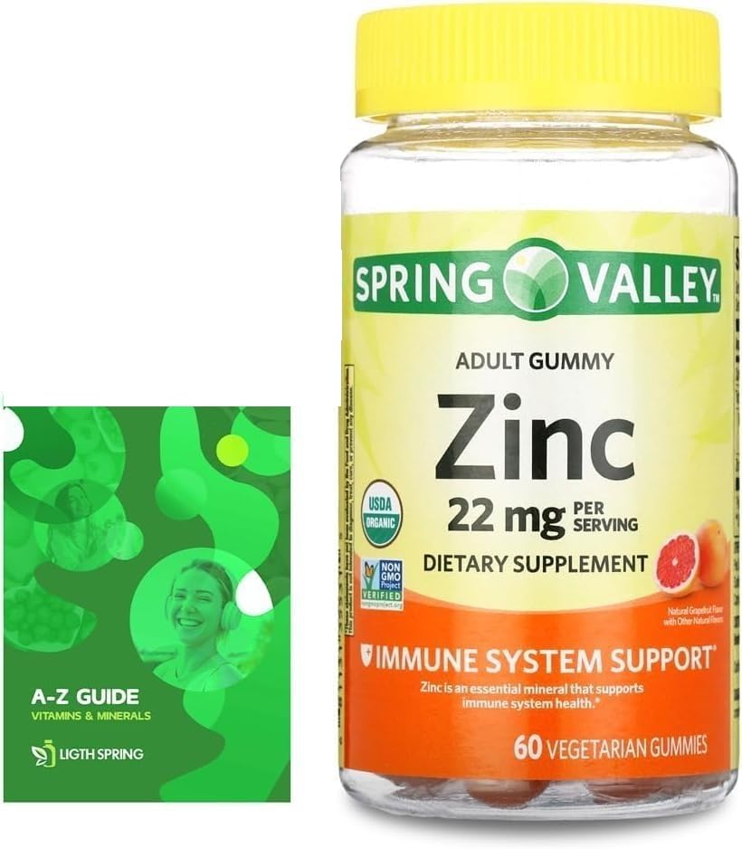 LightSpring Zinc Gummies 22 mg Immune Support - 60 Count