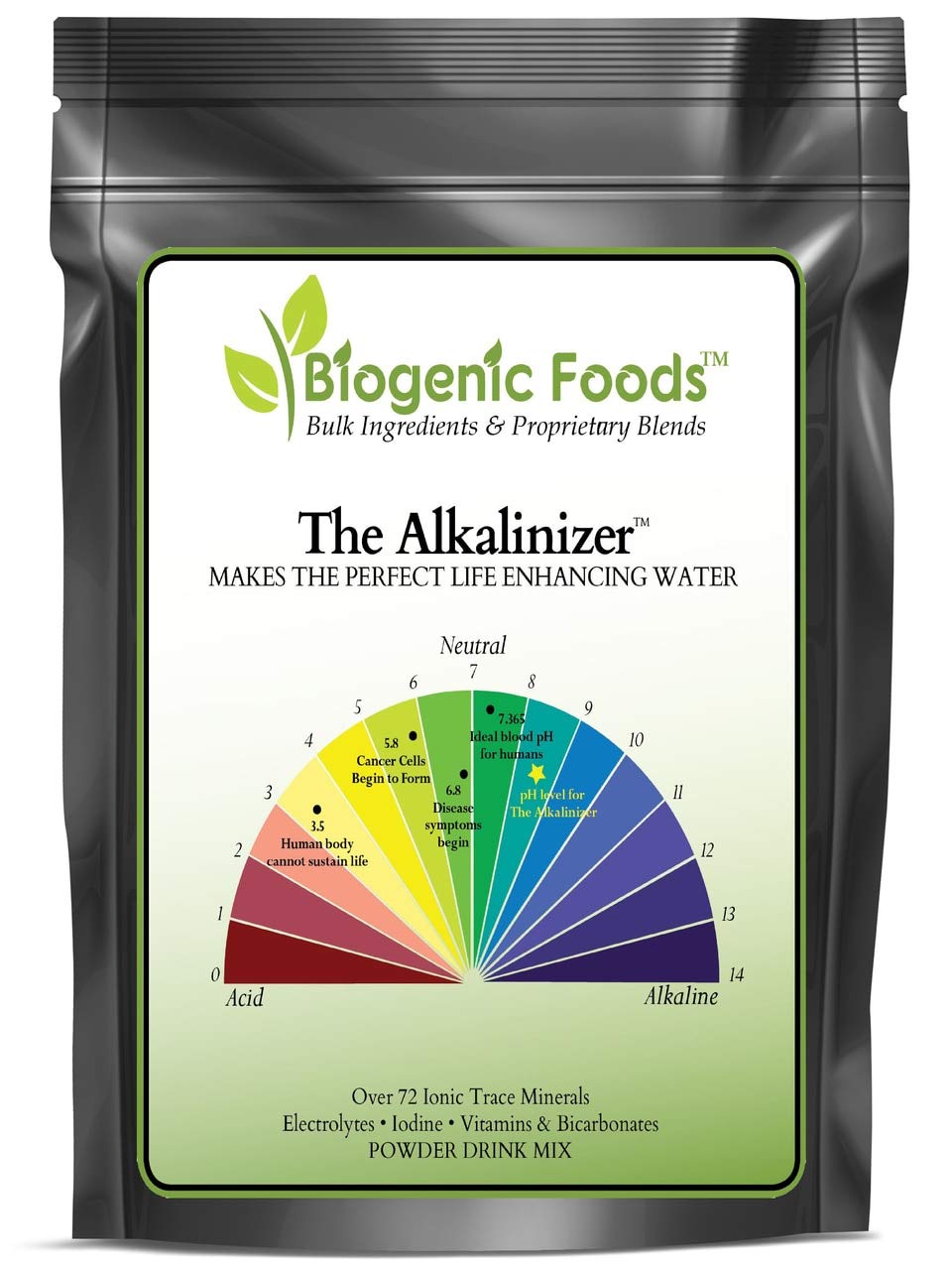 Biogenic Foods Alkalinizer - Body Acid pH Balance - Electro Alkalize