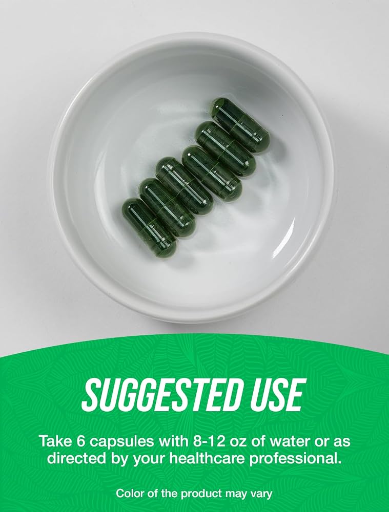 BulkSupplements Spirulina 3000mg Capsules - 180 Count - image 4
