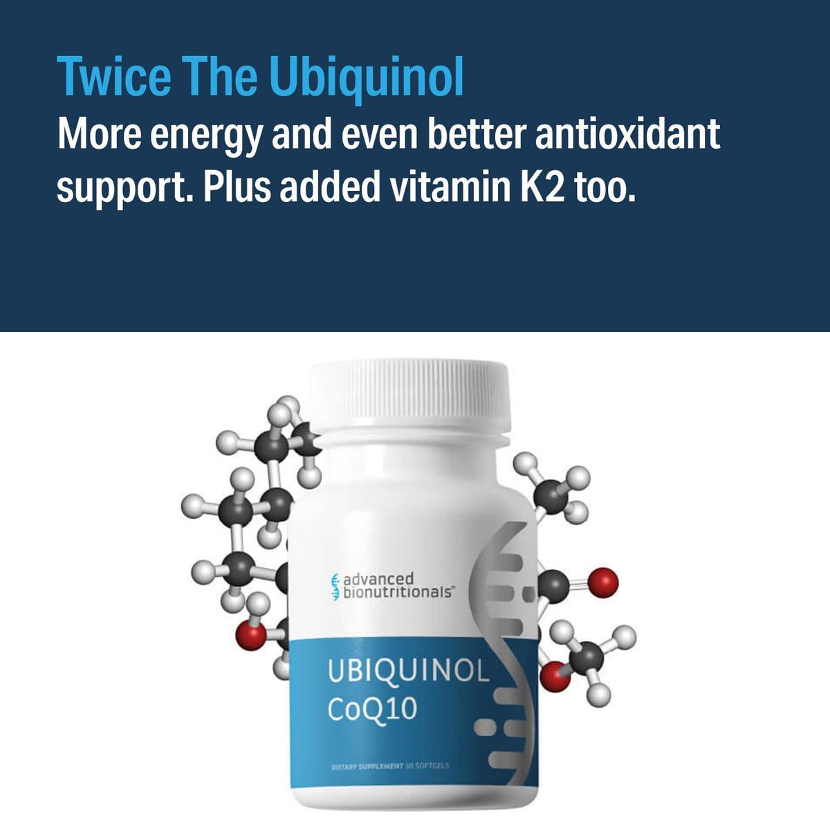 Advanced Bionutritionals Ubiquinol CoQ10 Cellular Energy - 30 Softgels - image 5