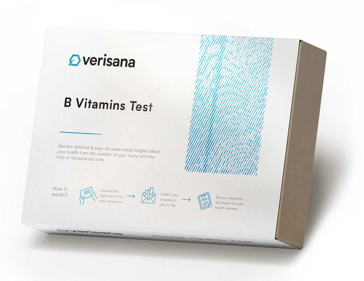 Verisana B Vitamins Test Kit - Home Folate & B12 Level Check