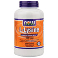 NOW Foods L-Lysine 500 mg Tablet - 1500 Tablets