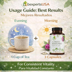 B-Experts Cardo Mariano Milk Thistle Tea & Capsules - 4oz + 60 Count - image 8