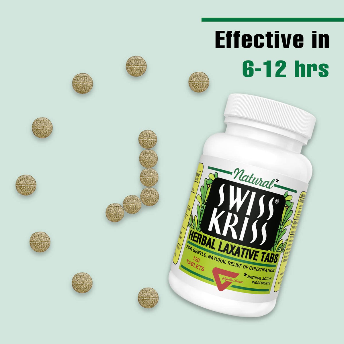 Swiss Kriss Senna Tablets Herbal Laxative - 120 Tablets - image 3