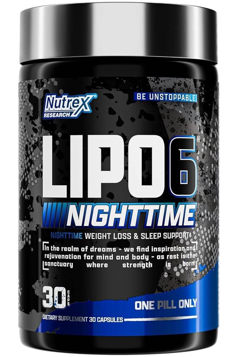 Nutrex Lipo 6 Nighttime Fat Burner with Melatonin - 30 Capsules - image 4