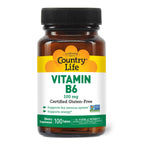 Country Life Vitamin B6 100 mg High Potency - 100 Tablets