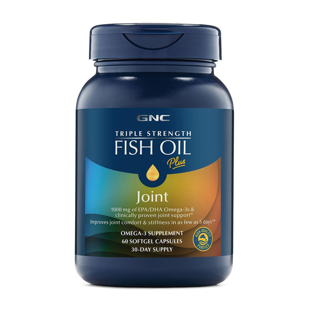GNC Triple Strength Fish Oil Plus Joint Omega-3 - 60 Softgels