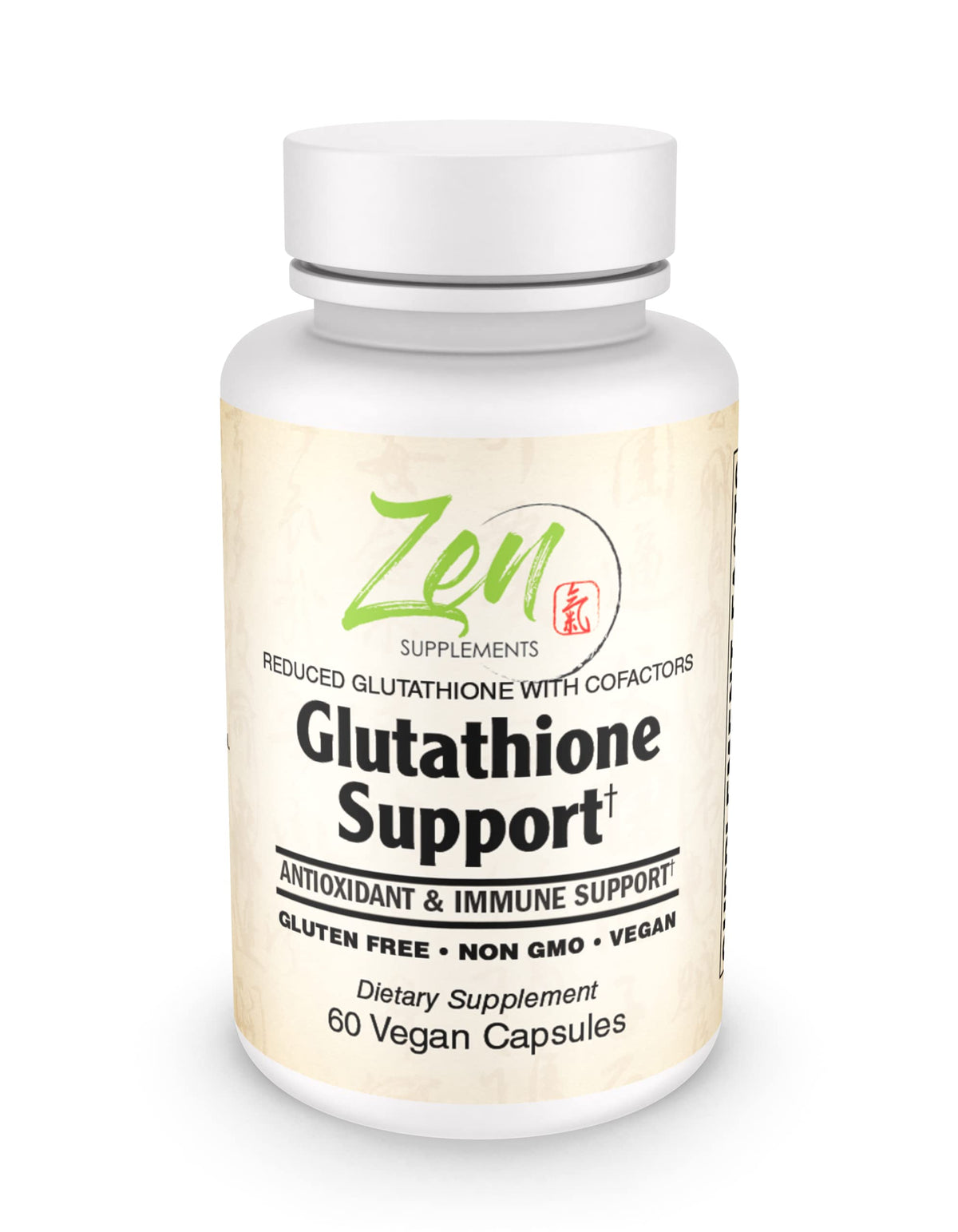 Zen Supplements Glutathione Supplement - 60 Vegetarian Capsules
