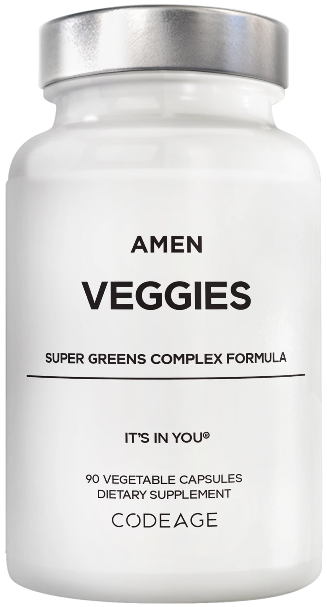 Amen Veggies Daily Vegetable Supplement Raw Greens - 90 Capsules