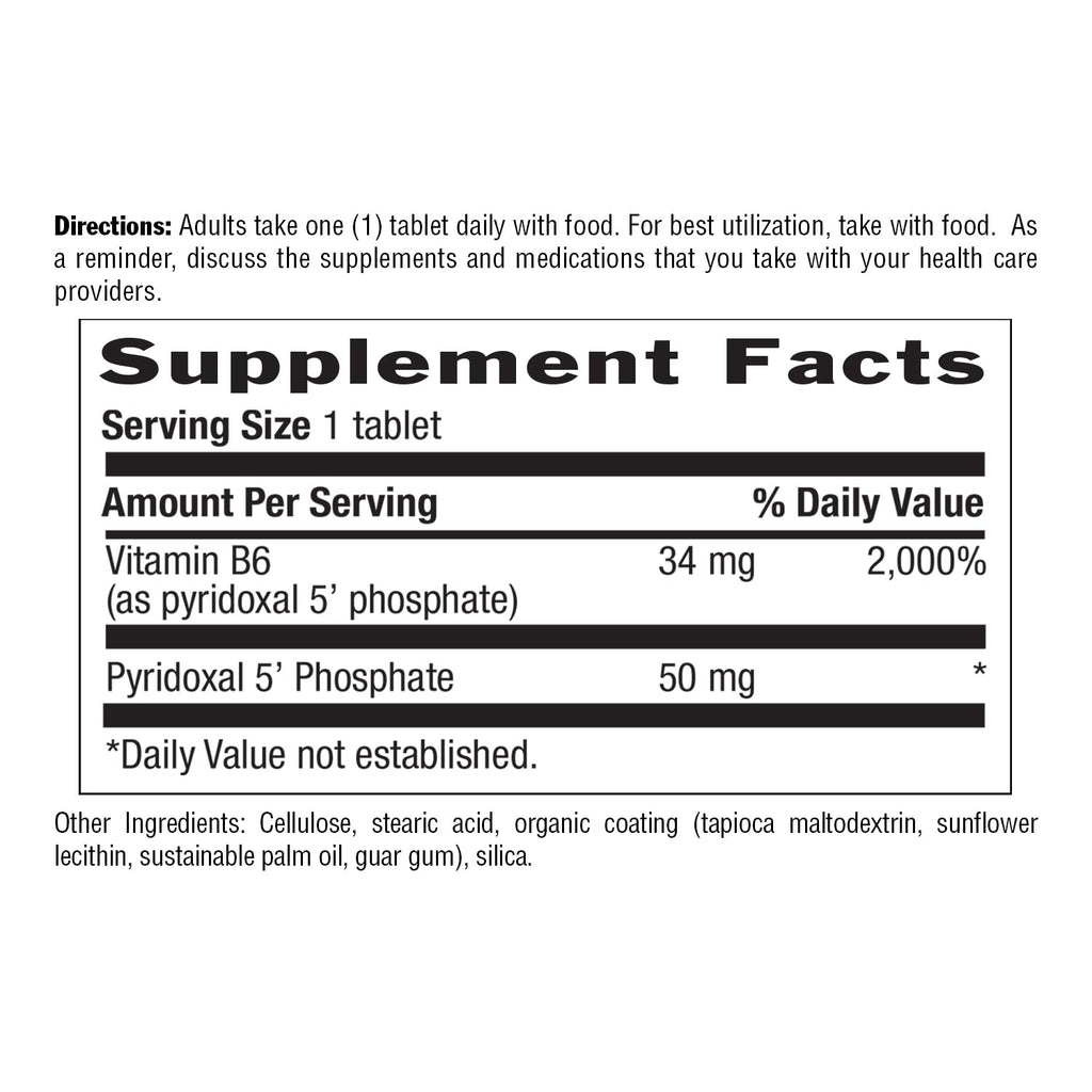 Country Life P-5-P Vitamin B6 50 mg - 100 Tablets - image 4