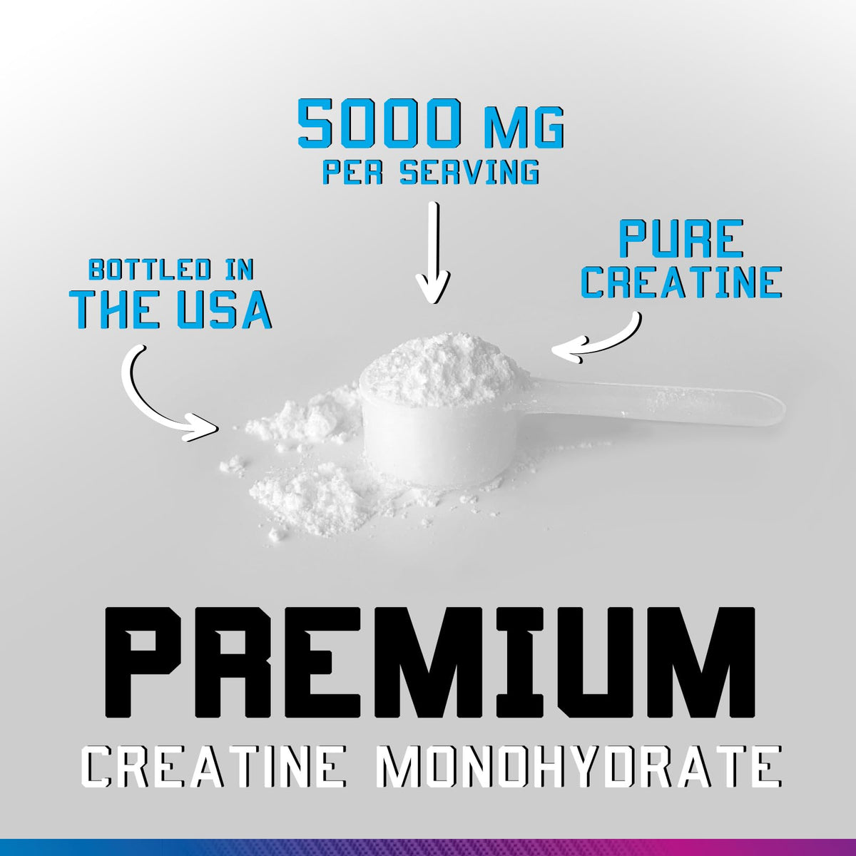 SILVERONYX Creatine Monohydrate Powder 5000mg - 60 Servings - image 3