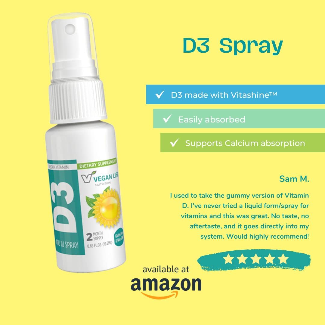 Vegan Life Nutrition Vitamin D3 Spray 400 IU - 0.65 Fl Oz - image 5