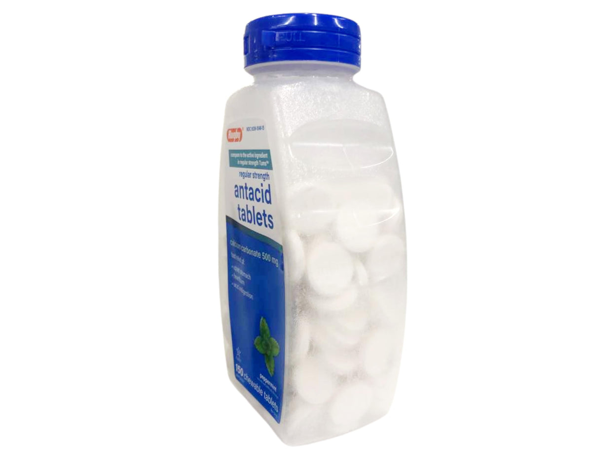 Rugby Calcium Carbonate 500mg Antacid Tablets Peppermint - 150 Tablets - image 4