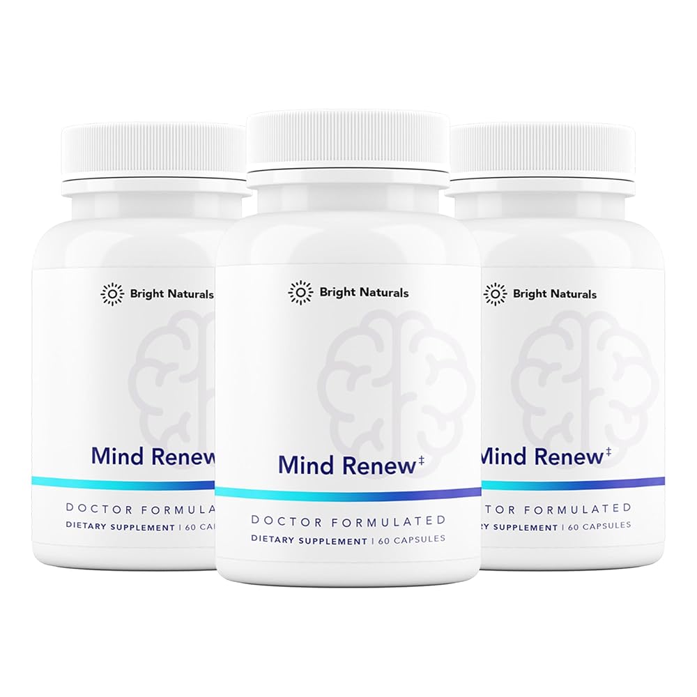 Bright Naturals Mind Renew - Brain Supplements for Memory and Focus