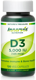 INNERVISNUTRITION Vitamin D3 5000 IU Immune & Bone Support