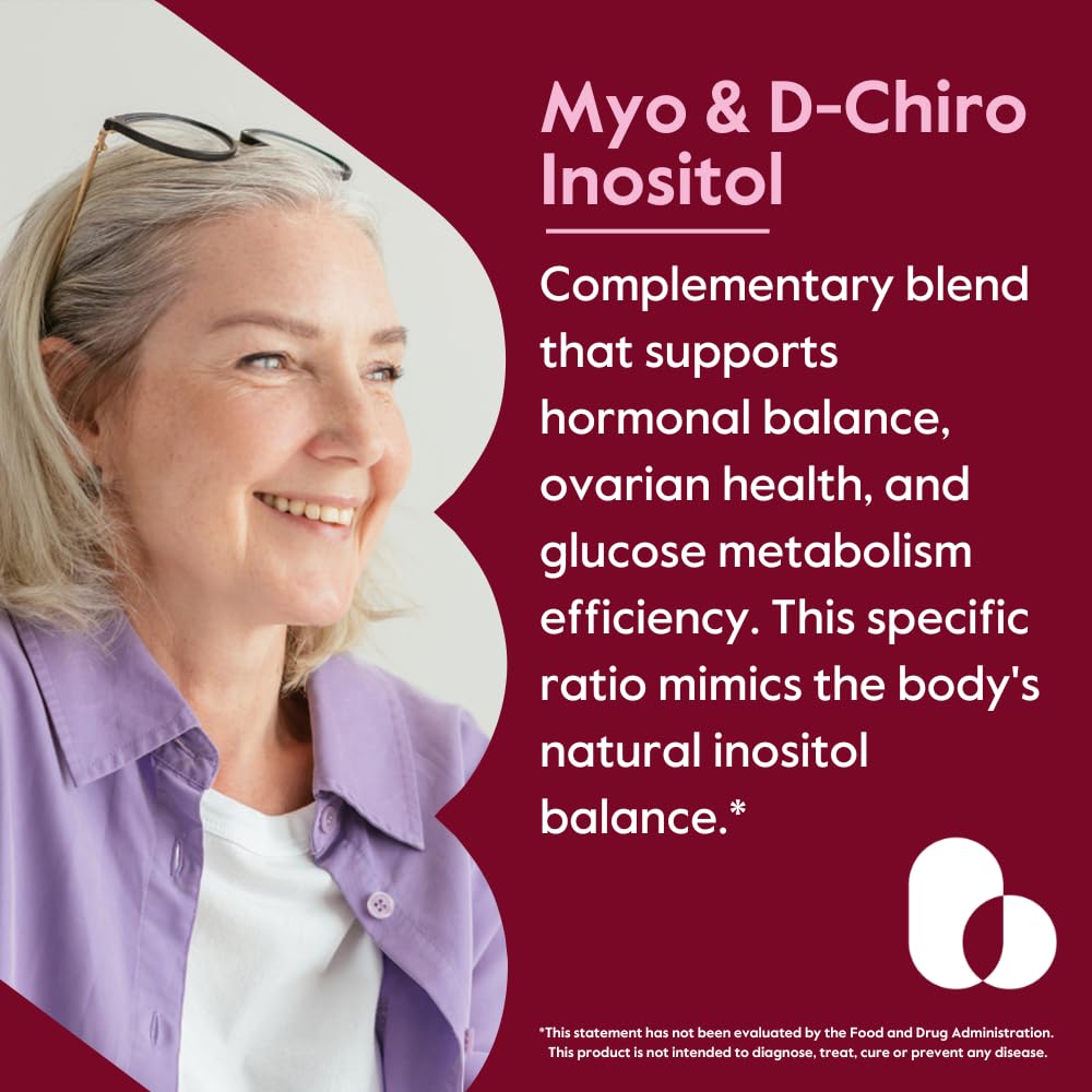 BESTVITE Myo & D-Chiro Inositol 40:1 Ratio - 120 Vegetarian Capsules - image 2