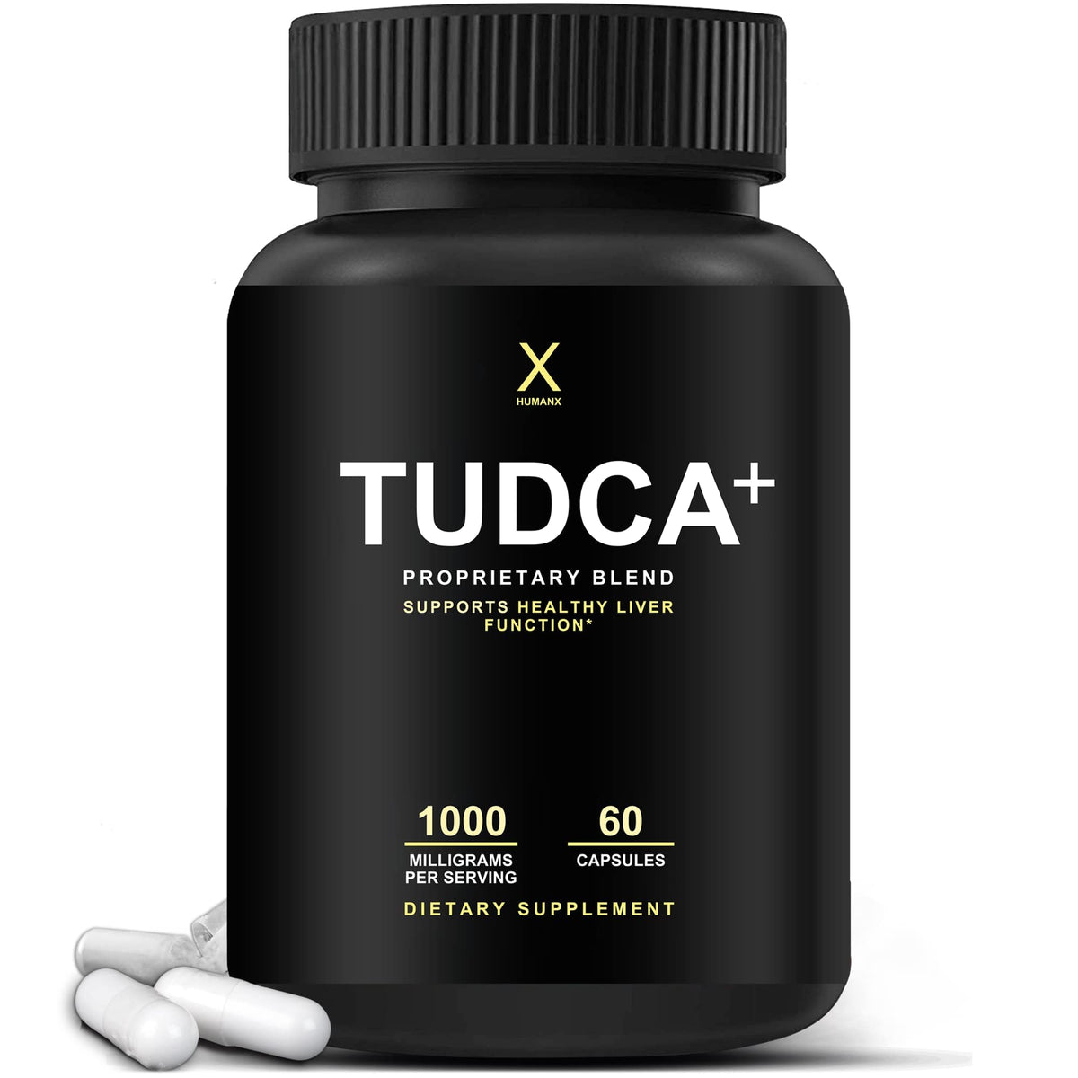 HUMANX TUDCA+ 1000mg Liver Support Supplement - 60 Capsules