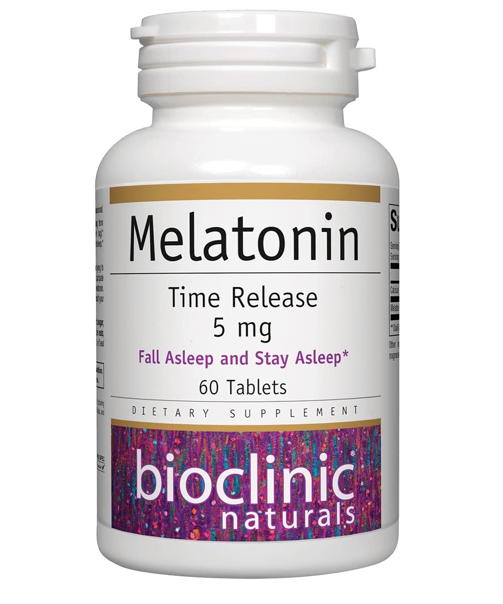 Bioclinic Naturals Melatonin Time Release 5 mg - 60 Tablets