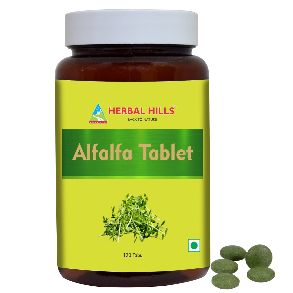 Herbal Hills Alfalfa Tablets - 120 Count
