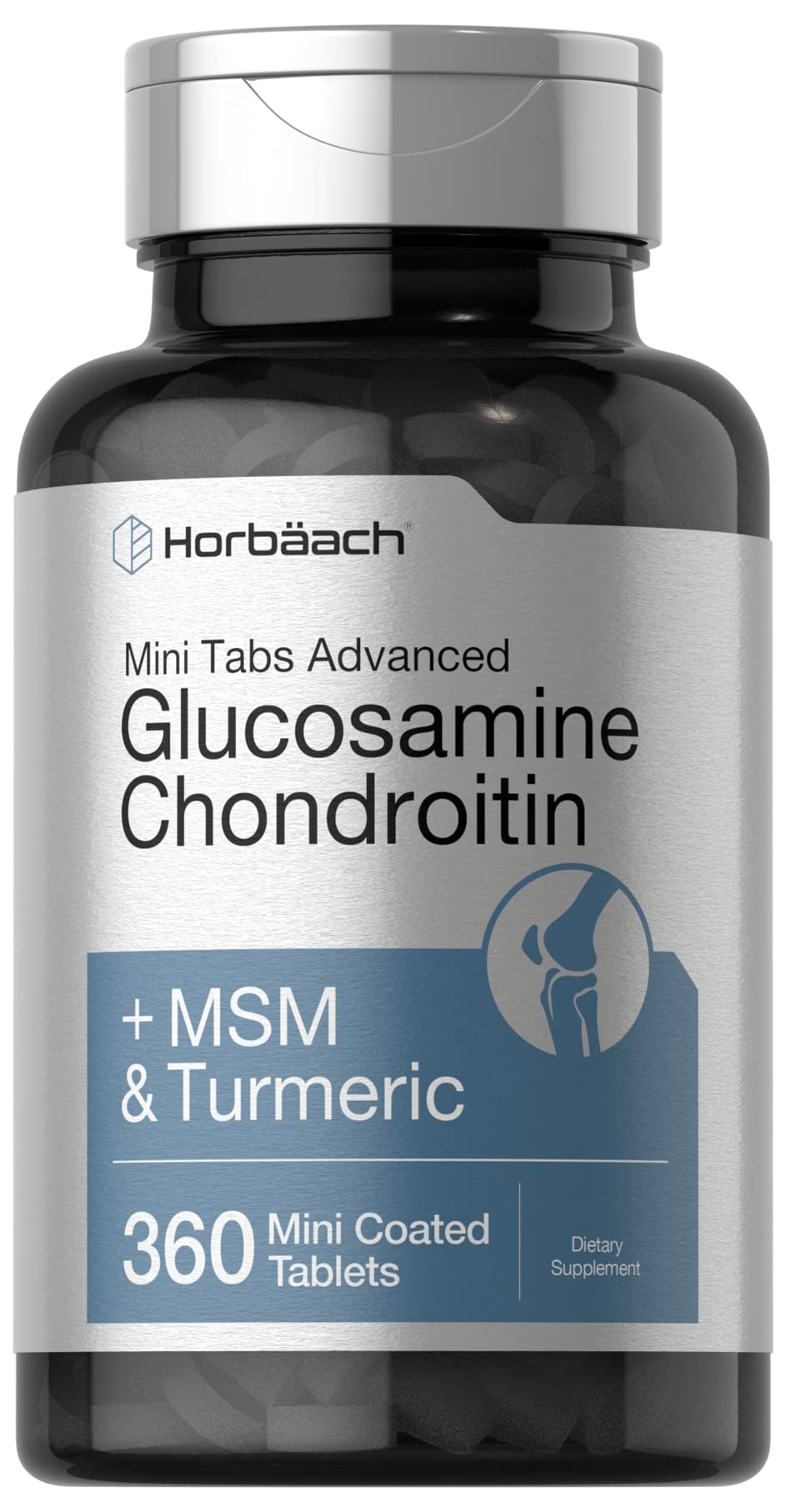 Horbäach Glucosamine Chondroitin MSM Turmeric - 360 Tablets