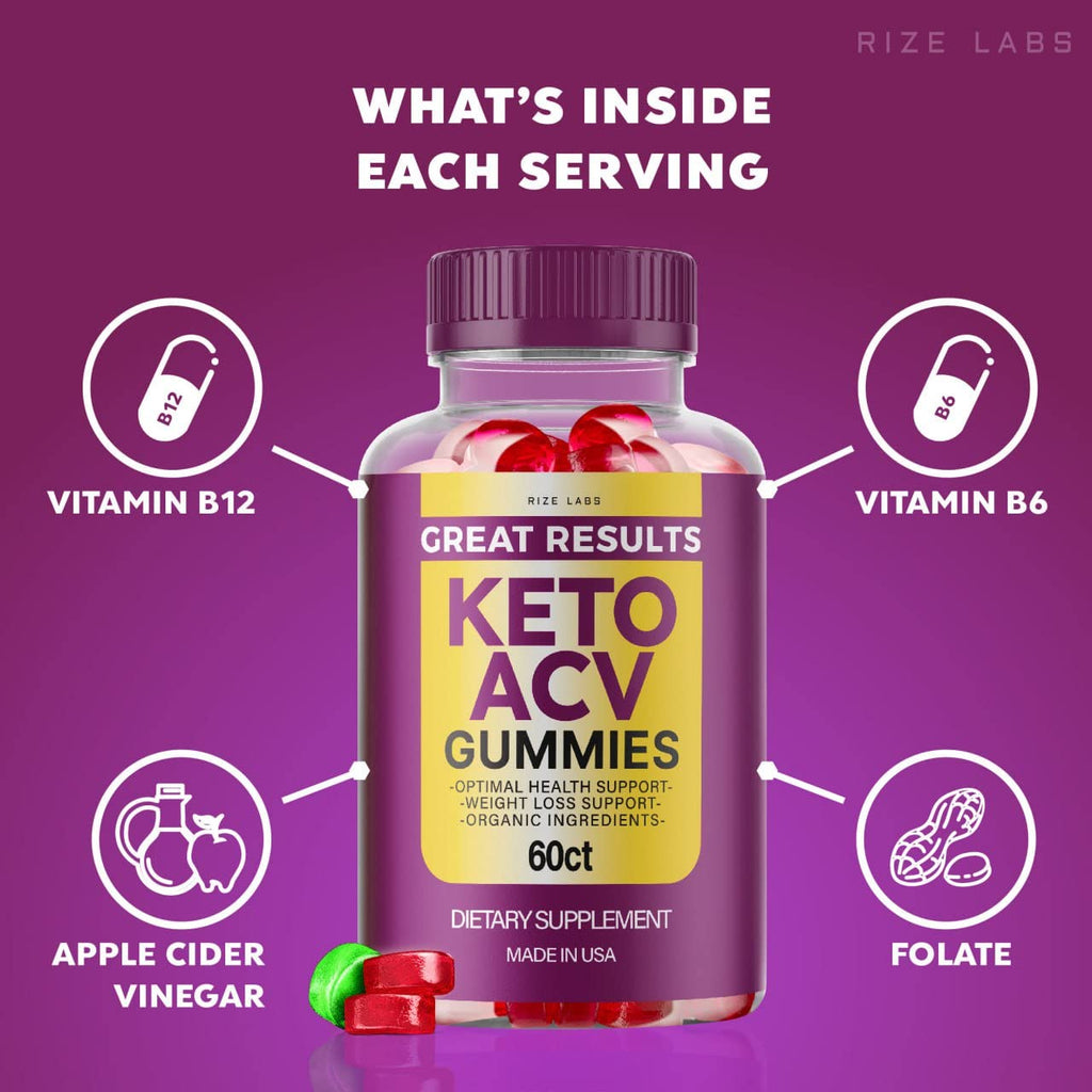 rize labs Great Results Keto ACV Gummies - 300 Gummies - image 4