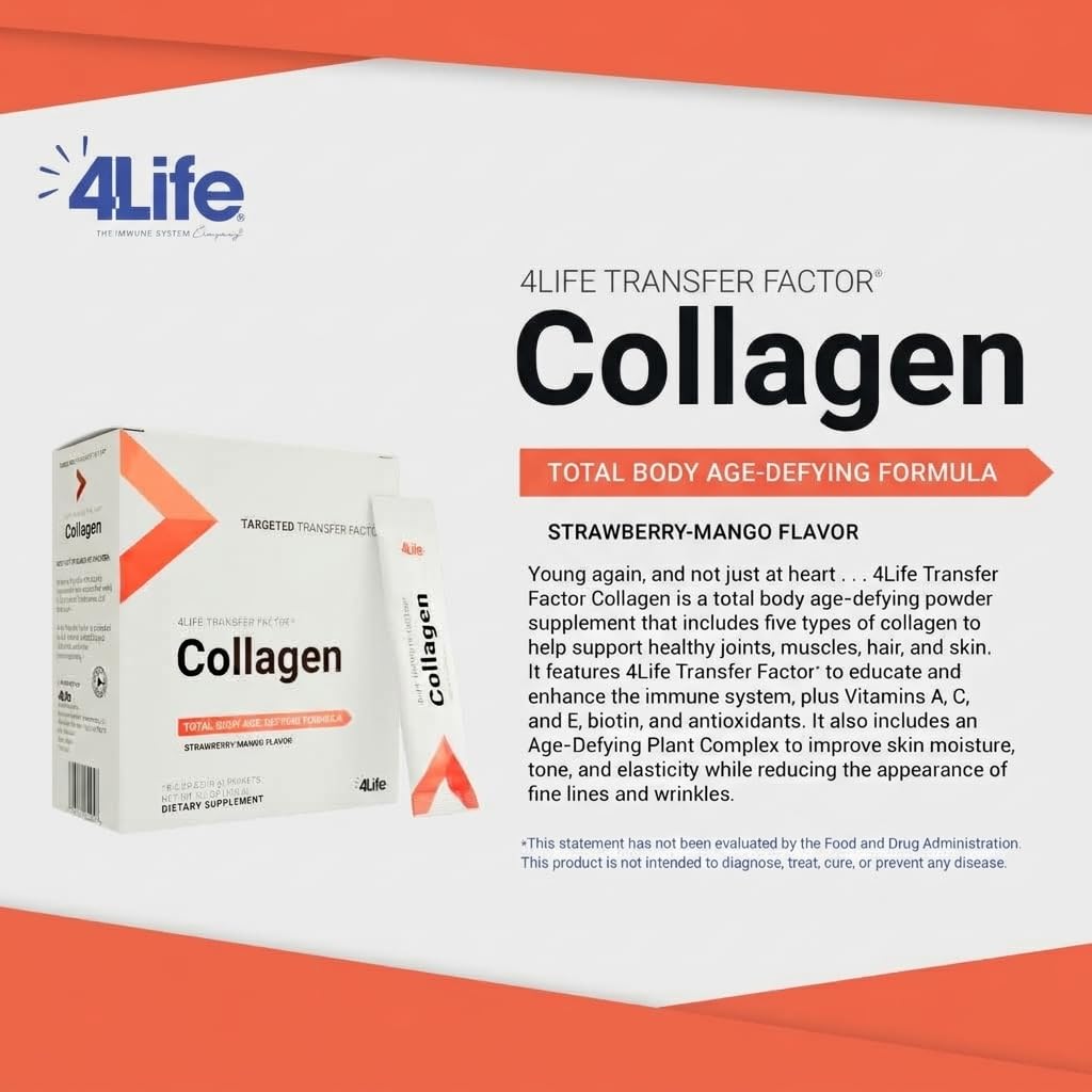 4Life Transfer Factor Collagen Powder with Biotin - 15 Stick Packs - image 2