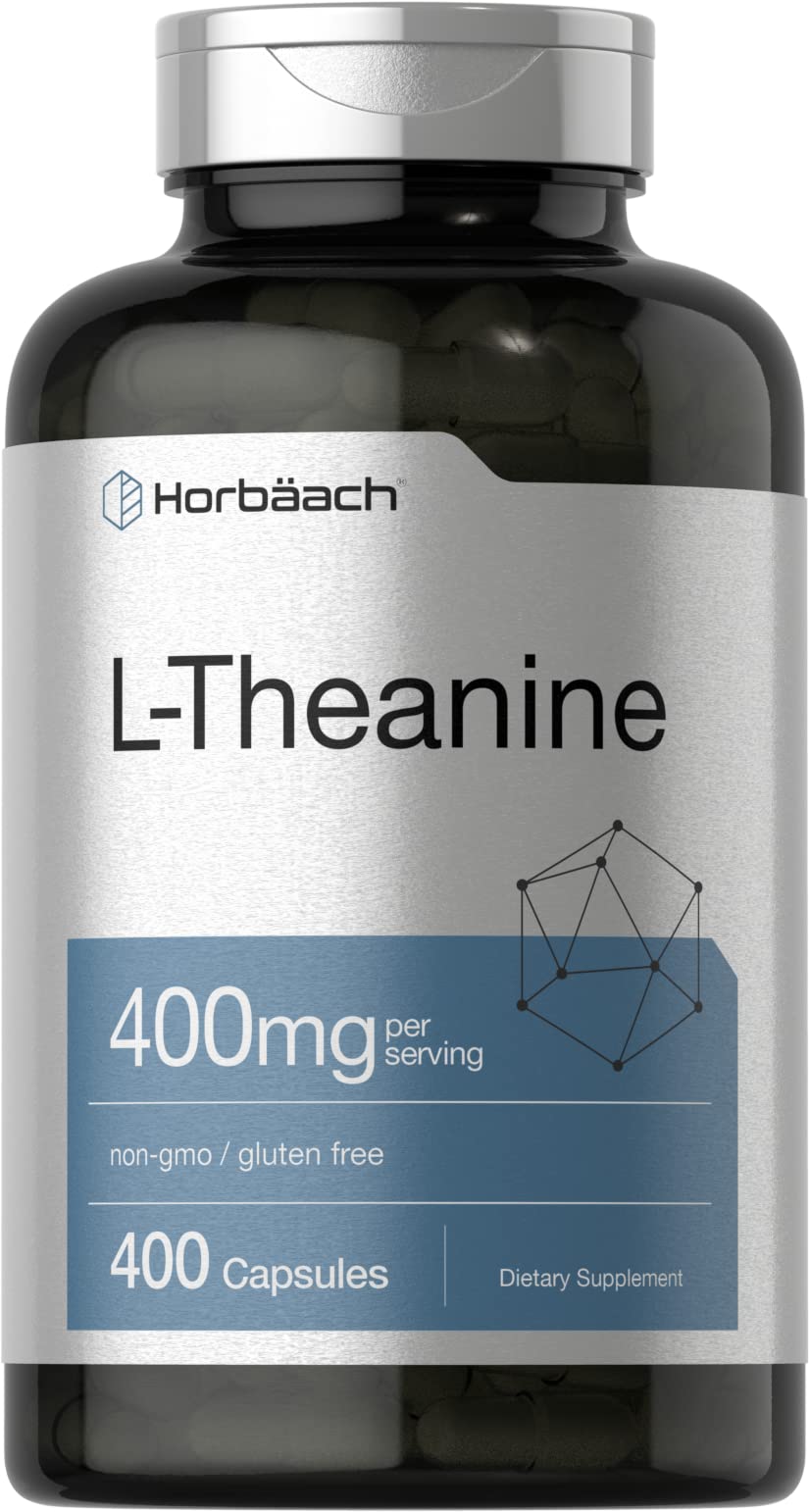 Horbäach HORBAACH Capsules L Theanine 400Mg Gluten Free Bottle N