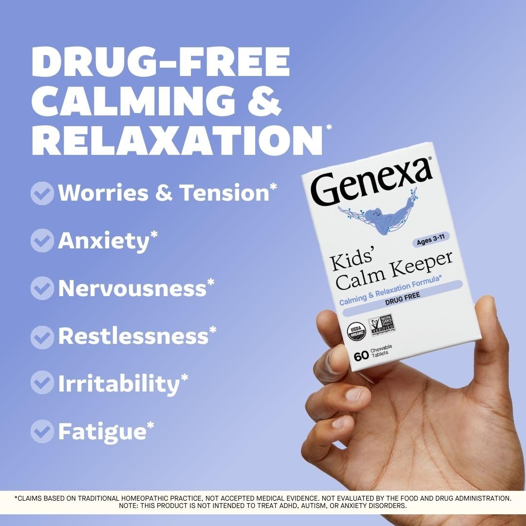 Genexa Kids Calm Keeper Stress Relief - 60 Chewable Tablets - image 2