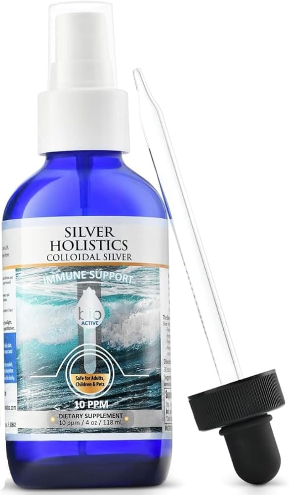 Silver Holistics Colloidal Silver Liquid Spray 10 PPM - 4 oz - image 2