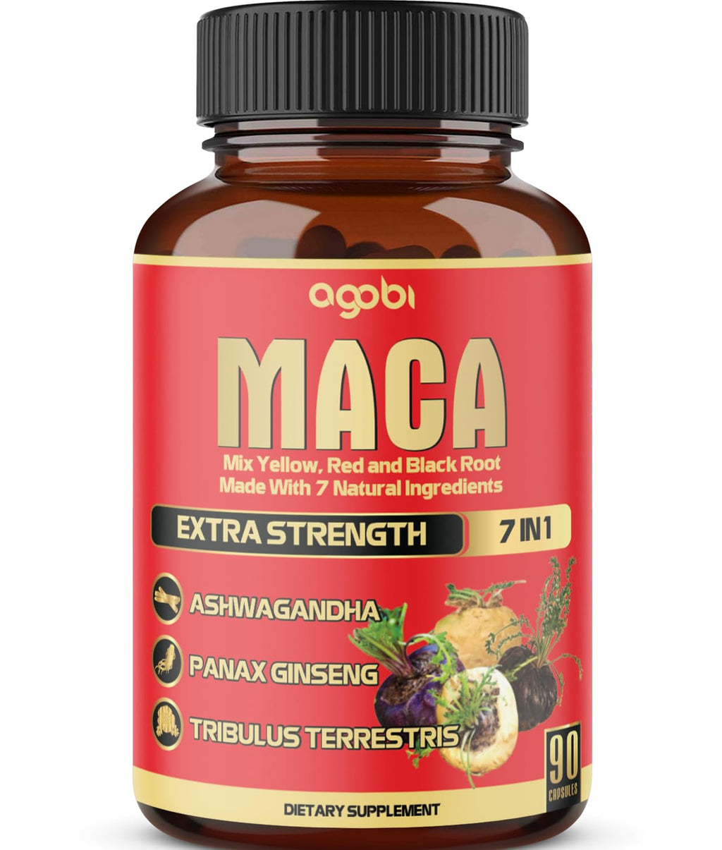 Agobi Maca Root Capsules Energy & Performance - 90 Capsules