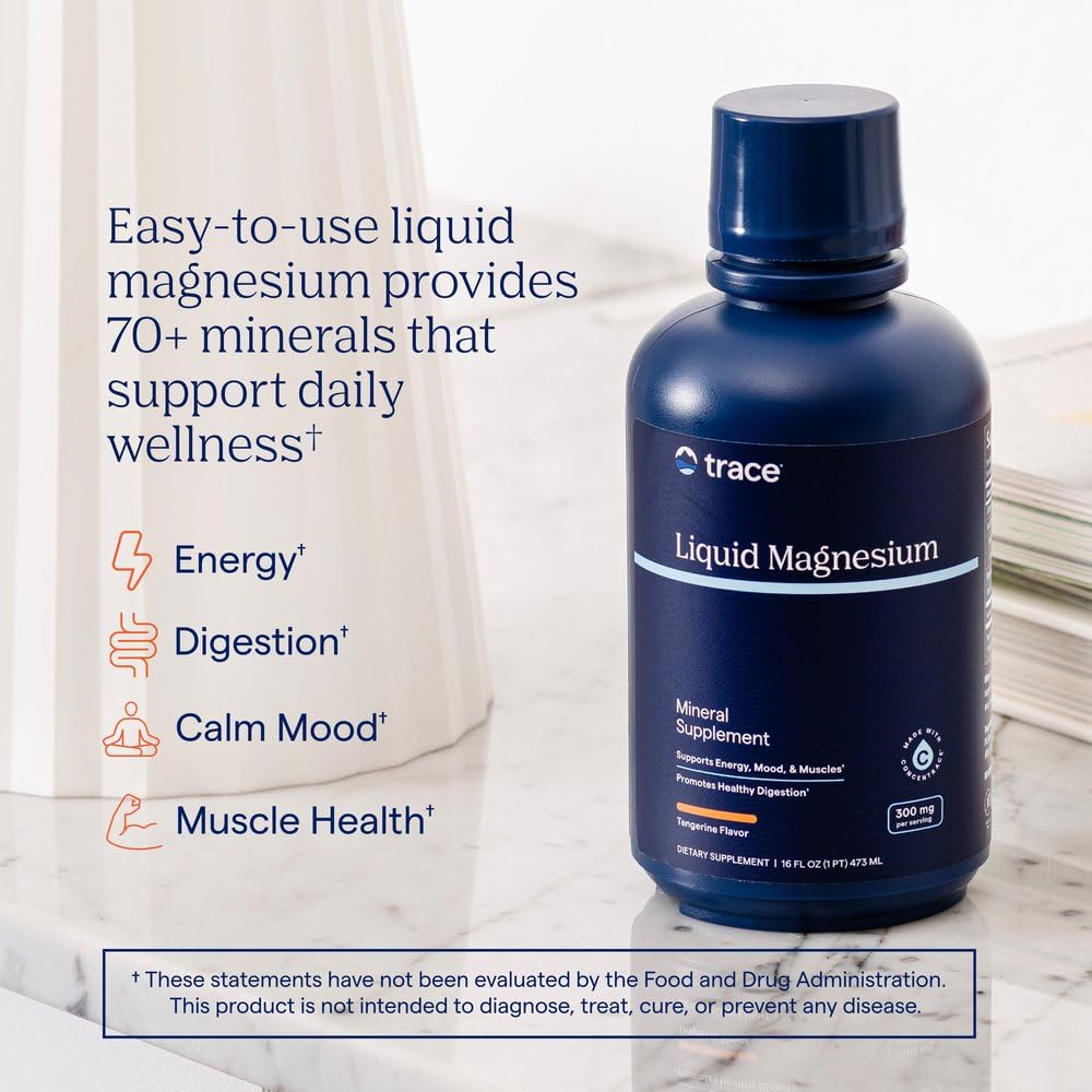 Trace Minerals Liquid Magnesium 300 mg - 16 fl oz - image 2
