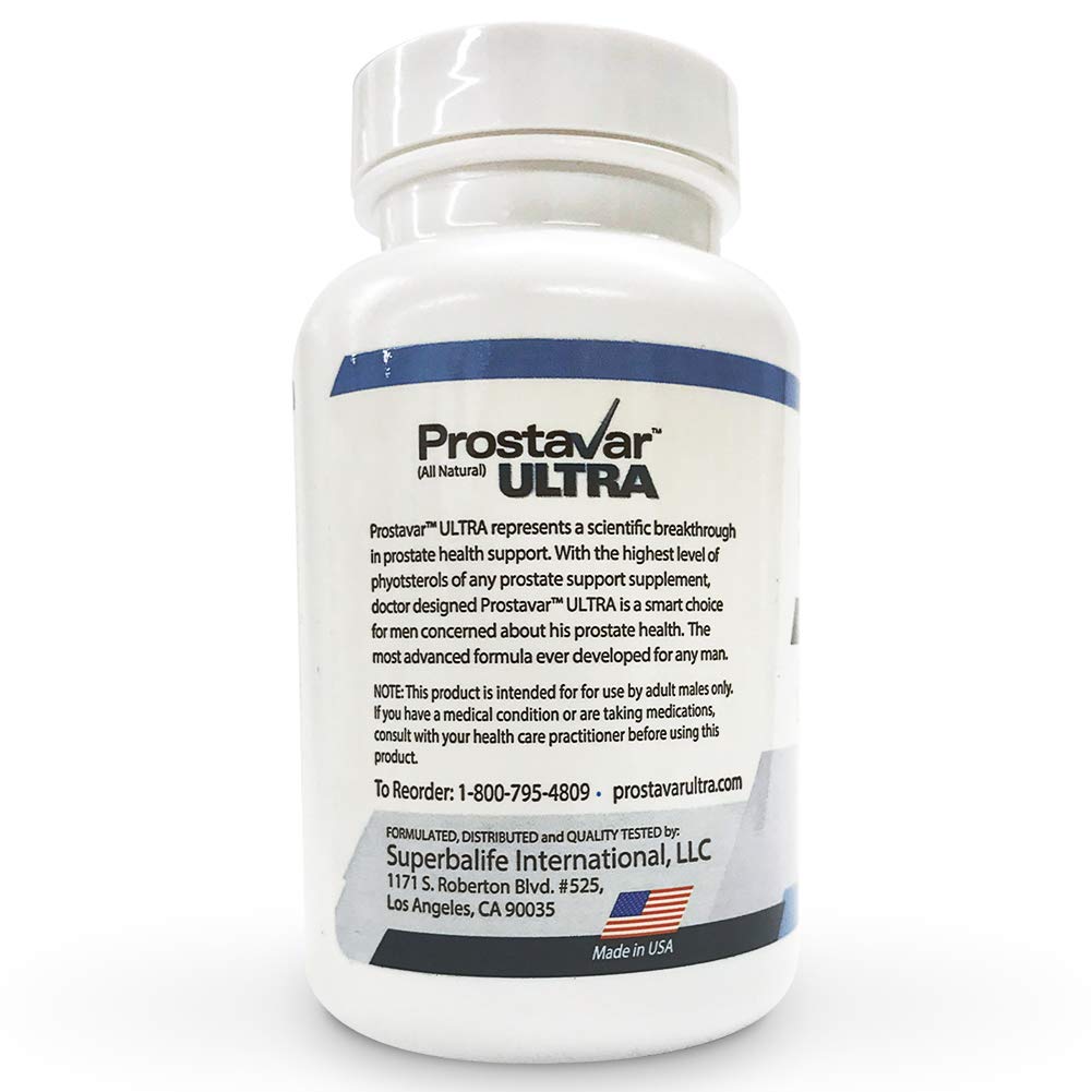 Prostavar Ultra Prostate Support 625mg Beta-Sitosterol - 60 Capsules - image 4