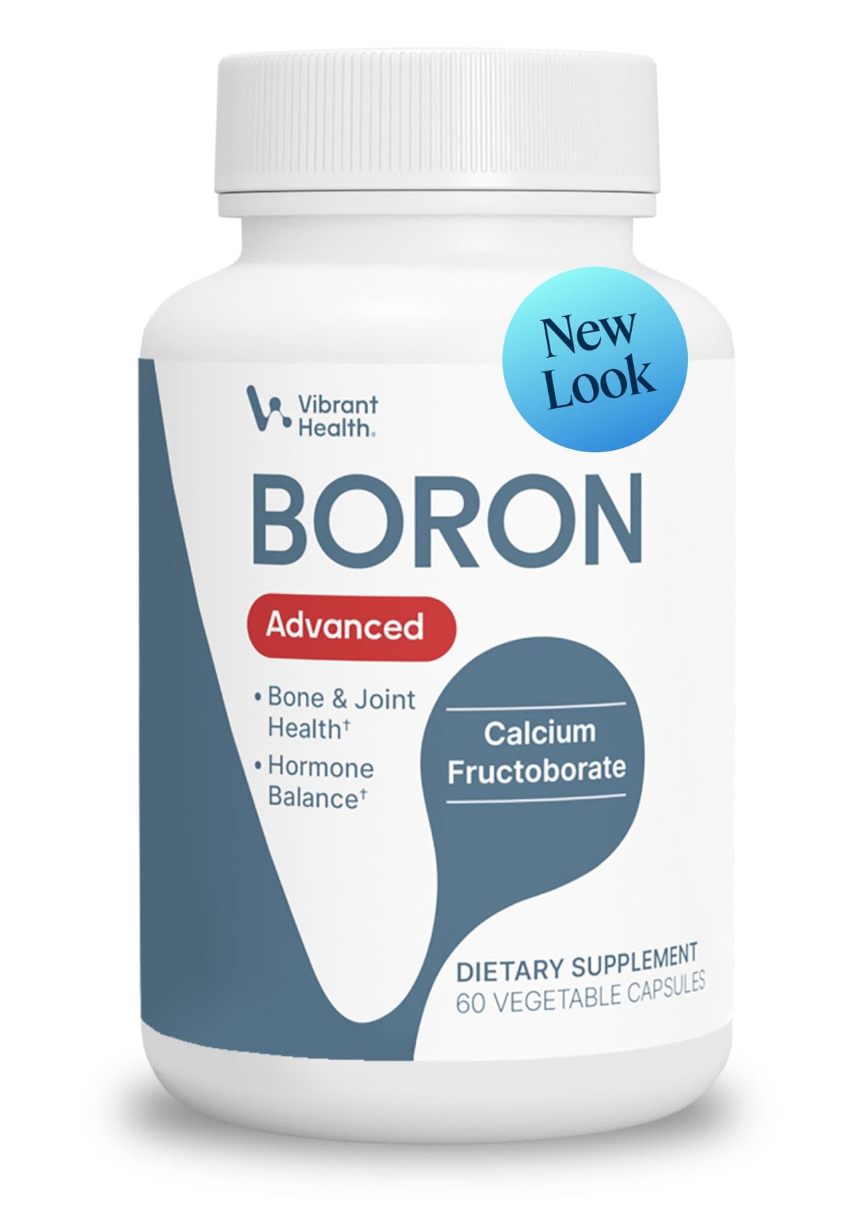 Vibrant Health Super Natural Boron with Calcium Fructoborate - 60 Capsules
