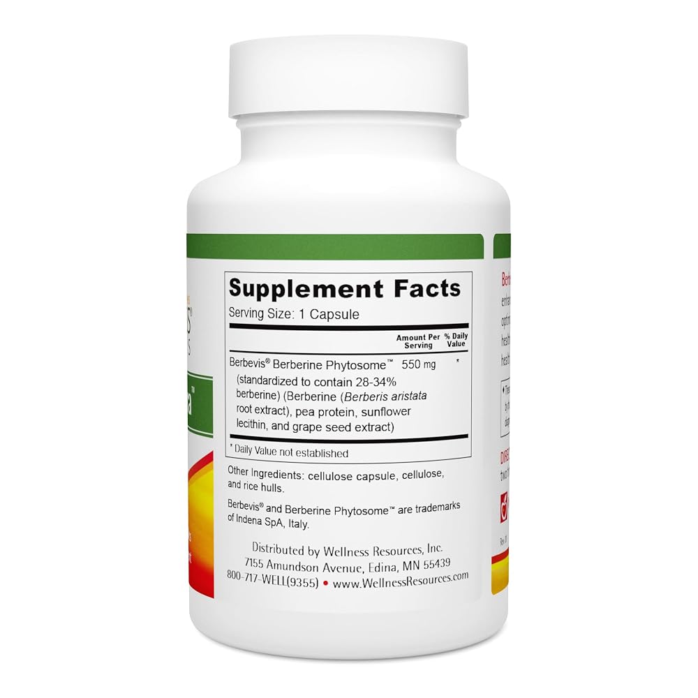 Wellness Resources Berberine Ultra 550mg - 60 Vegetarian Capsules - image 6