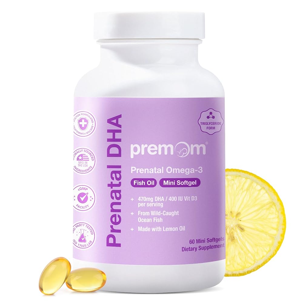 Premom Prenatal DHA Fish Oil 470mg - 60 Softgels