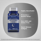 Piping Rock Melatonin 10mg - 120 Softgels - image 4