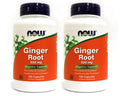 NOW Foods Ginger Root 550mg - 100 Capsules (Pack of 2)