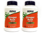 NOW Foods Ginger Root 550mg - 100 Capsules (Pack of 2)