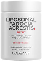 Codeage Liposomal Fadogia Agrestis 600mg with Zinc & Vitamin D3 - 60 Capsules
