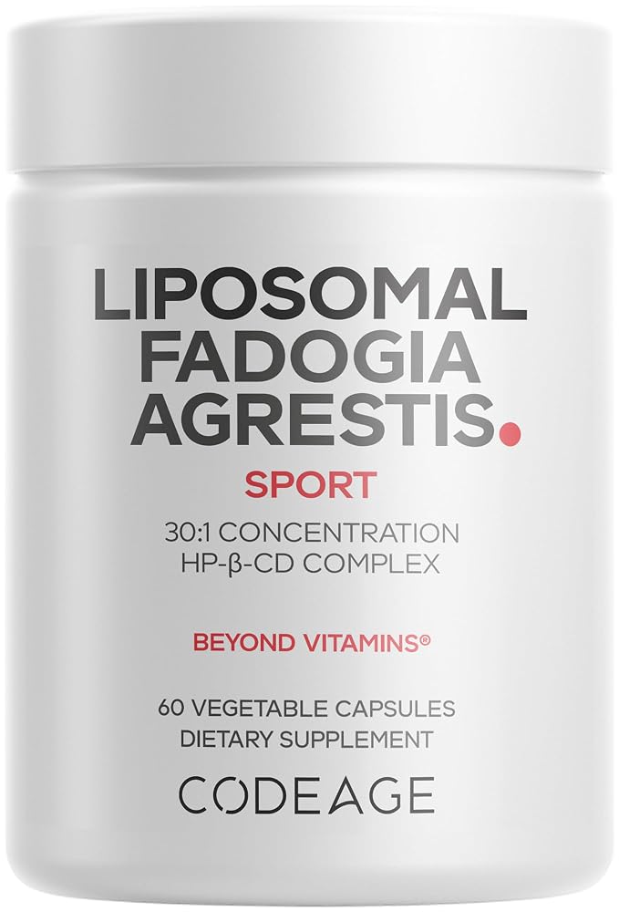 Codeage Liposomal Fadogia Agrestis 600mg with Zinc & Vitamin D3 - 60 Capsules