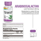 SOLARAY Arabinogalactan Larch Tree Extract 300mg - 60 Vegetarian Capsules - image 3