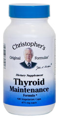 Christopher's Original Formulas Thyroid Maintenance Formula - 100 Capsules