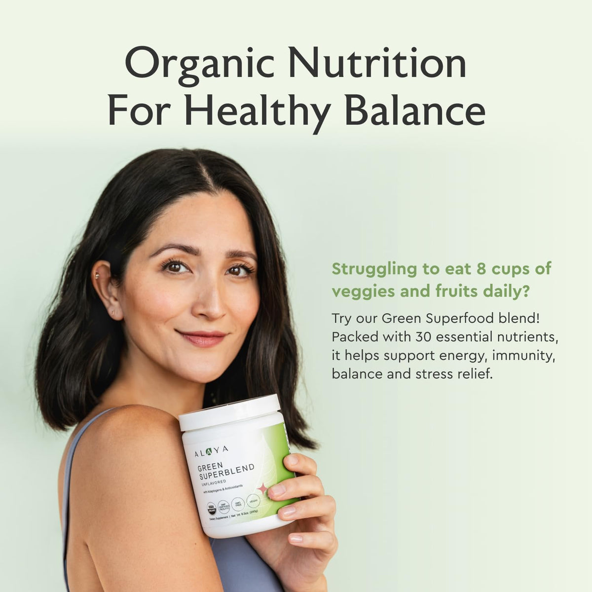 Alaya Naturals Organic Super Greens Powder Mixed Berry - 30 Servings - image 5