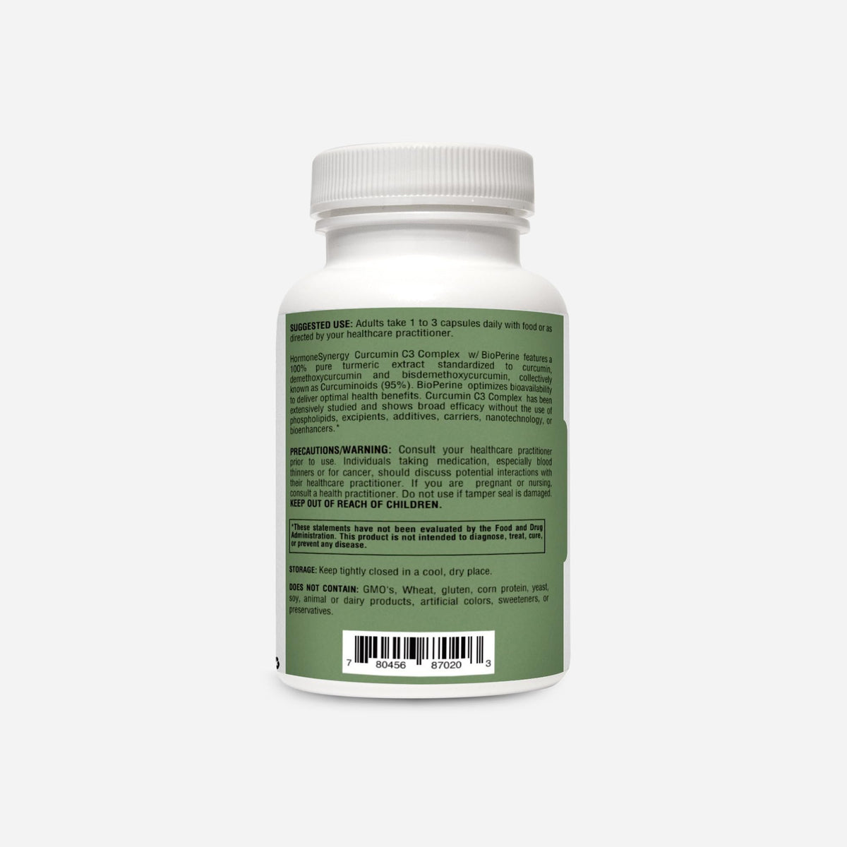 HormoneSynergy Curcumin C3 Complex with BioPerine - 120 Capsules - image 2