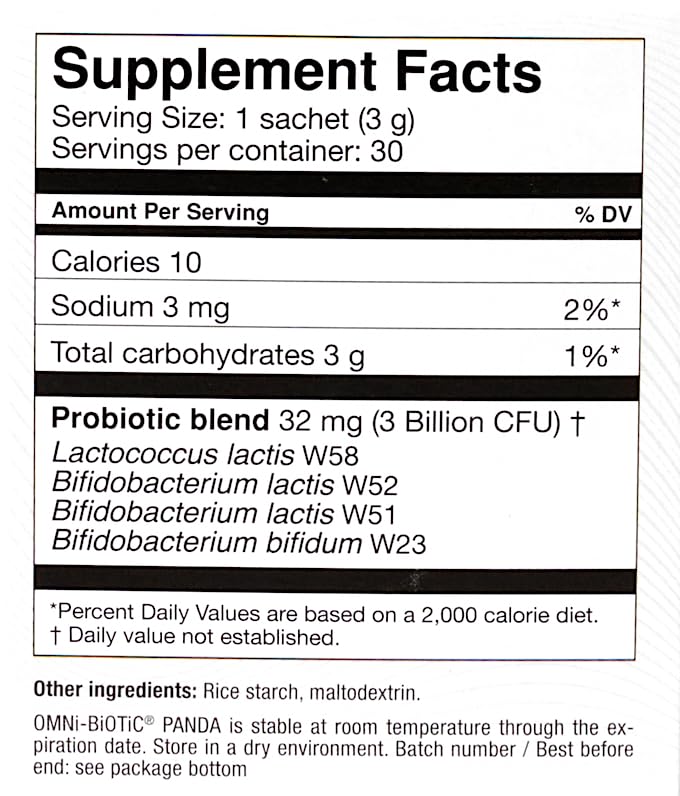 OMNi BiOTiC Panda Prenatal & Infant Probiotic Powder - 3 Ounce - image 3