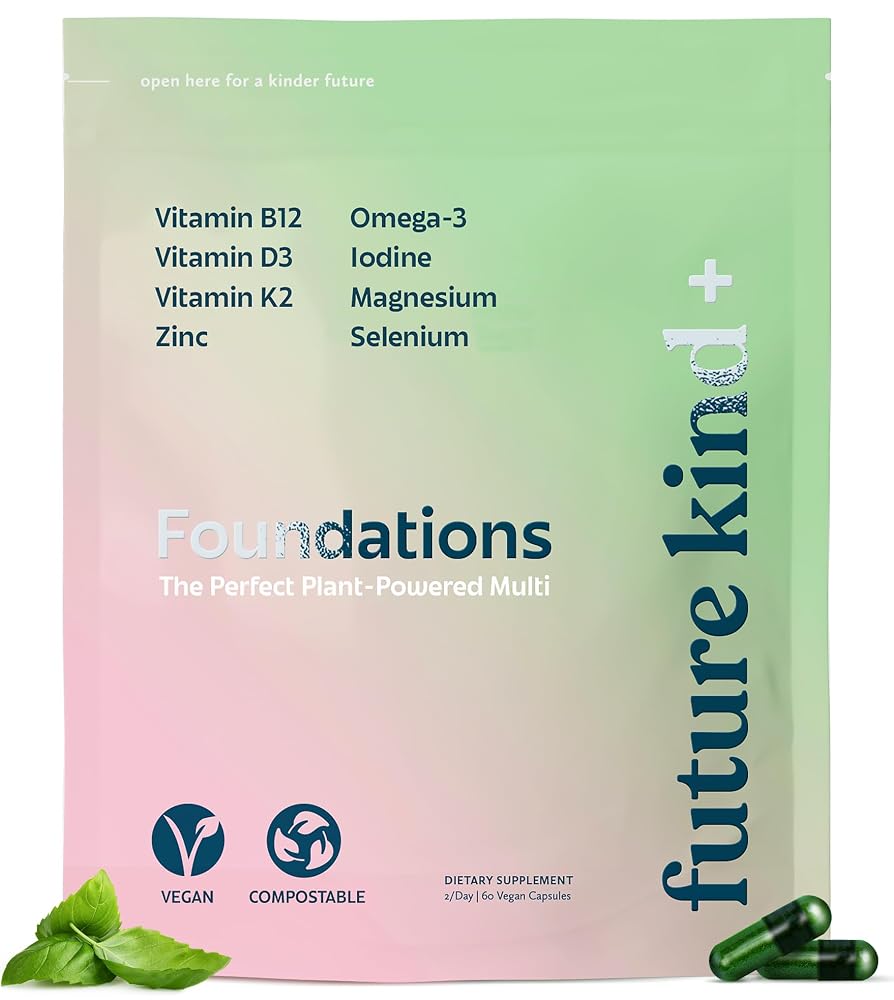 Future Kind Foundations Multivitamin for Women & Men, Vegan - 60 Capsules
