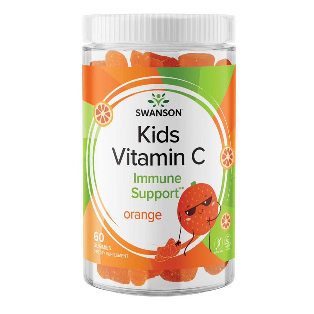 Swanson Kids Vitamin C Gummies Immune Support Orange - 60 Gummies