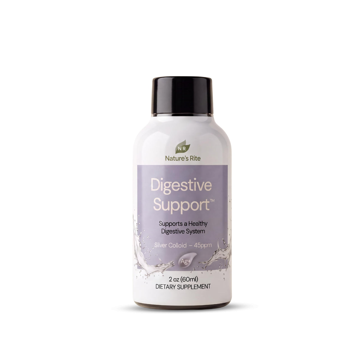 Nature's Rite Colloidal Silver Digestive Support - 4 x 2 oz