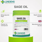 Lindens Essential Oil of Sage - 100 Softgels - image 3