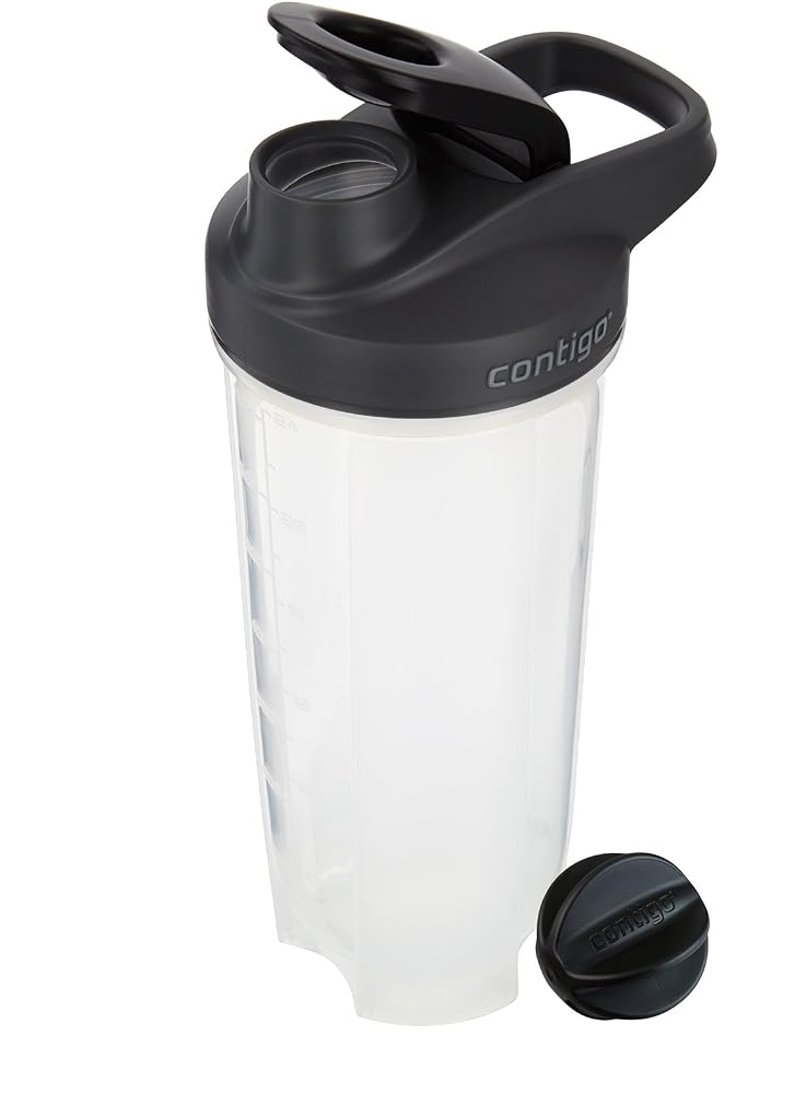 Contigo Shake & Go Fit Snap Lid Shaker Bottle, 28 oz, Black - image 4